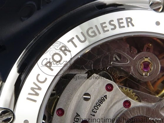 MIROTIME 0412 Casual Portuguese Chrono IW3716 Z+F 1:1 Best Edition White Dial on Blue Rubber Strap A 7016